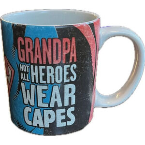 Hallmark DC Superman Grandpa Not All Heroes Wear Capes Coffee Mug Cup